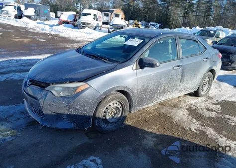 2016 Toyota Corolla Le из США, поврежденный, VIN 5YFBURHE4GP463762